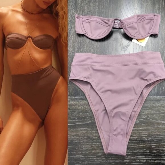 NWT Tropic of C | Mariel top and Venus bottom in Raisin - Picture 1 of 11